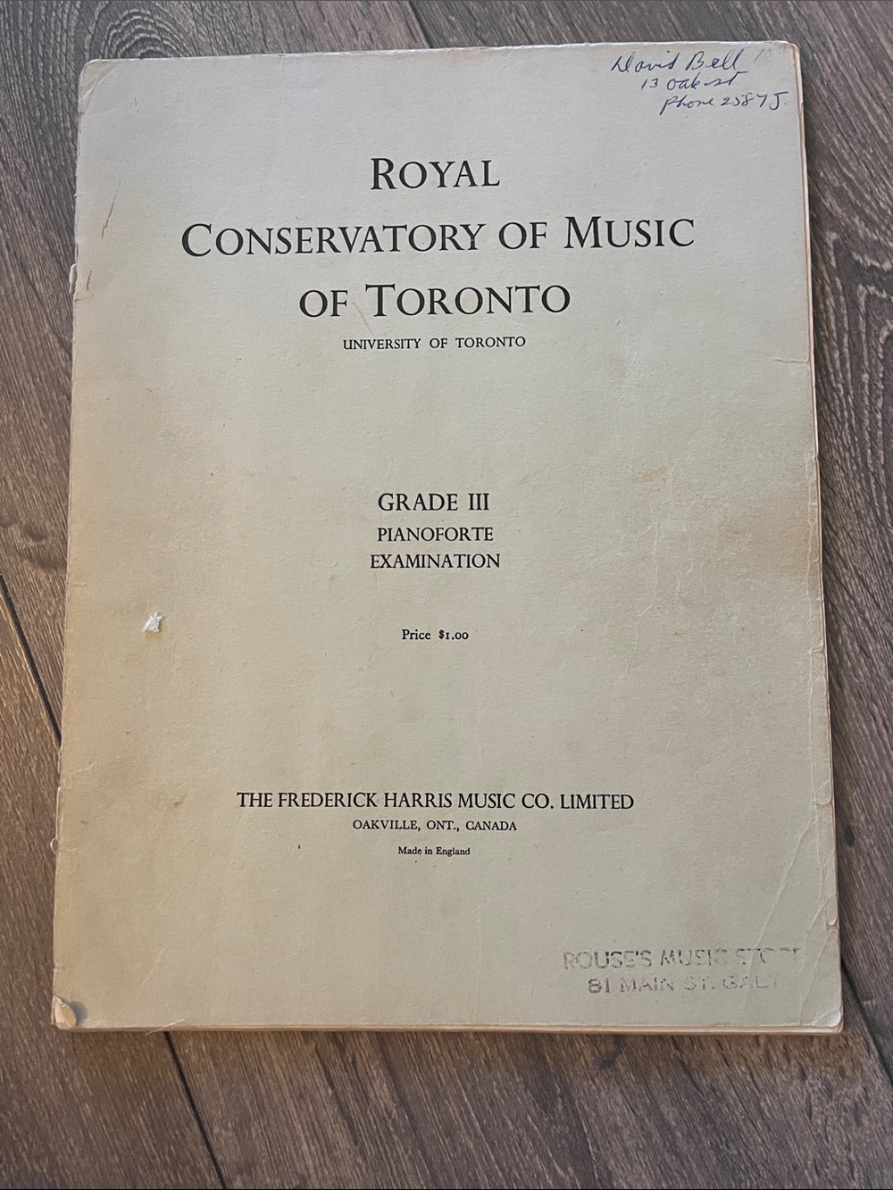 Royal Conservatory of Music of Toronto Pianoforte Examination Booklets set of 7 - Picture 12 of 12